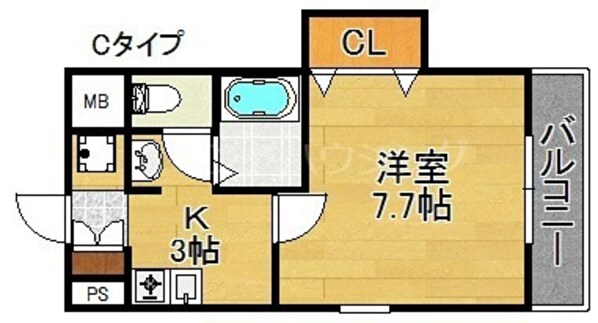 住吉大社駅 徒歩6分 4階の物件間取画像